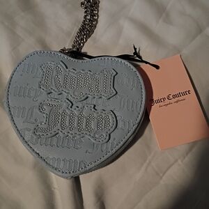 Juicy Couture Light Blue Heart-Shaped Bag
